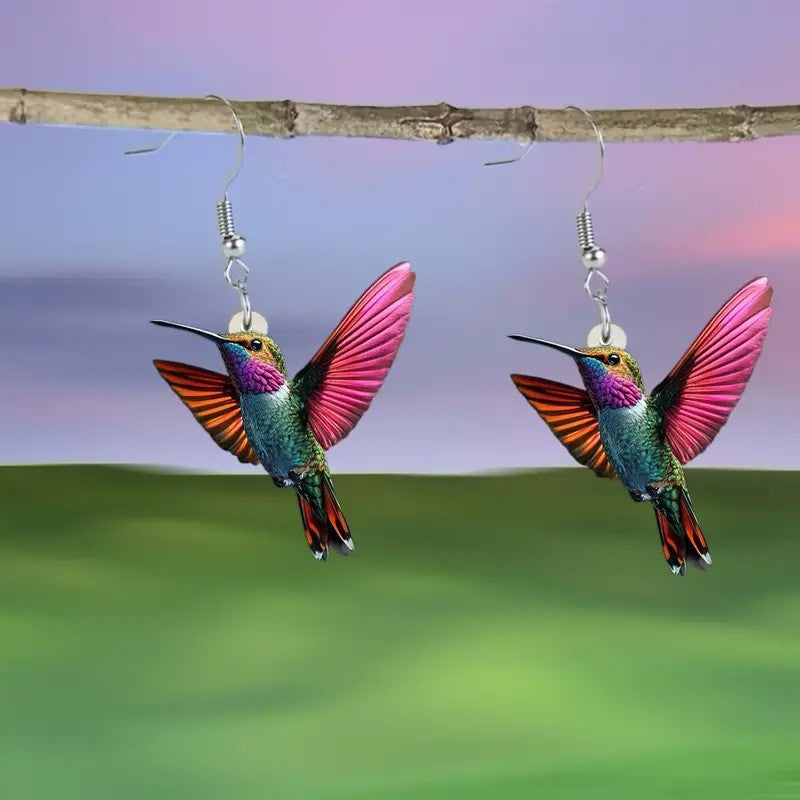Colorful Bird Earrings