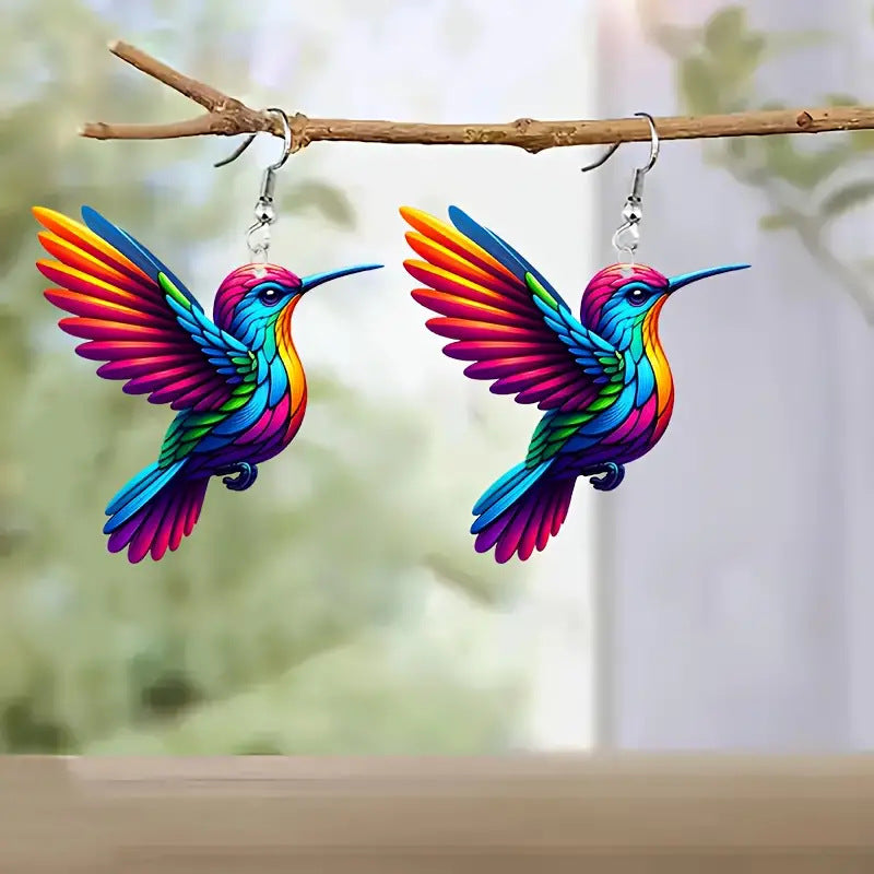Colorful Bird Earrings