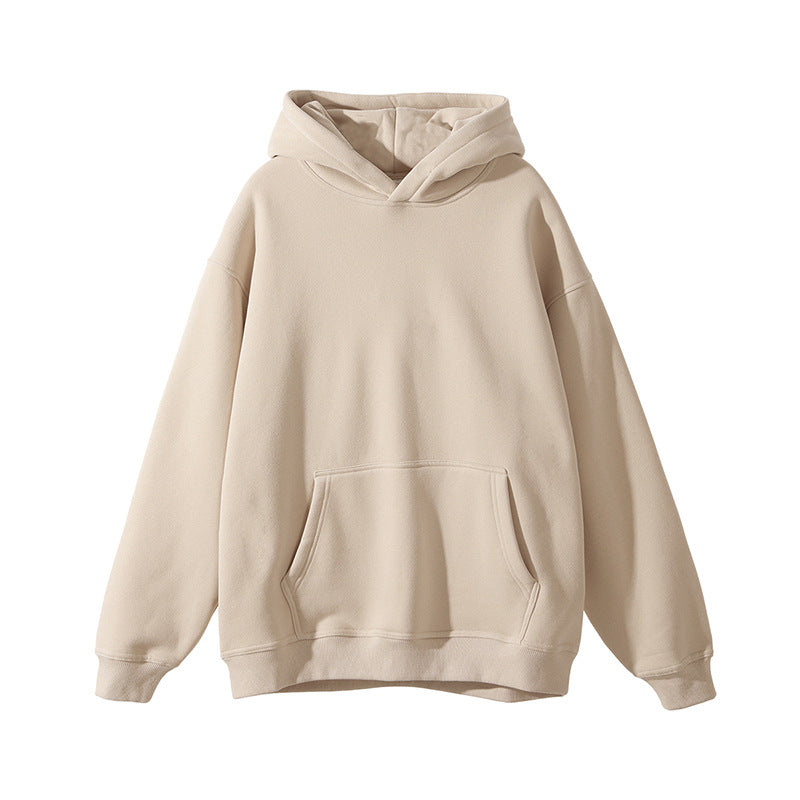 Thickened Hooded Sweatshirt Loose Fit Casual Pullover