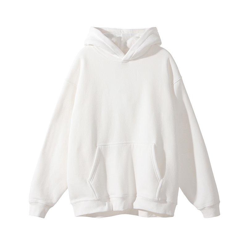 Thickened Hooded Sweatshirt Loose Fit Casual Pullover