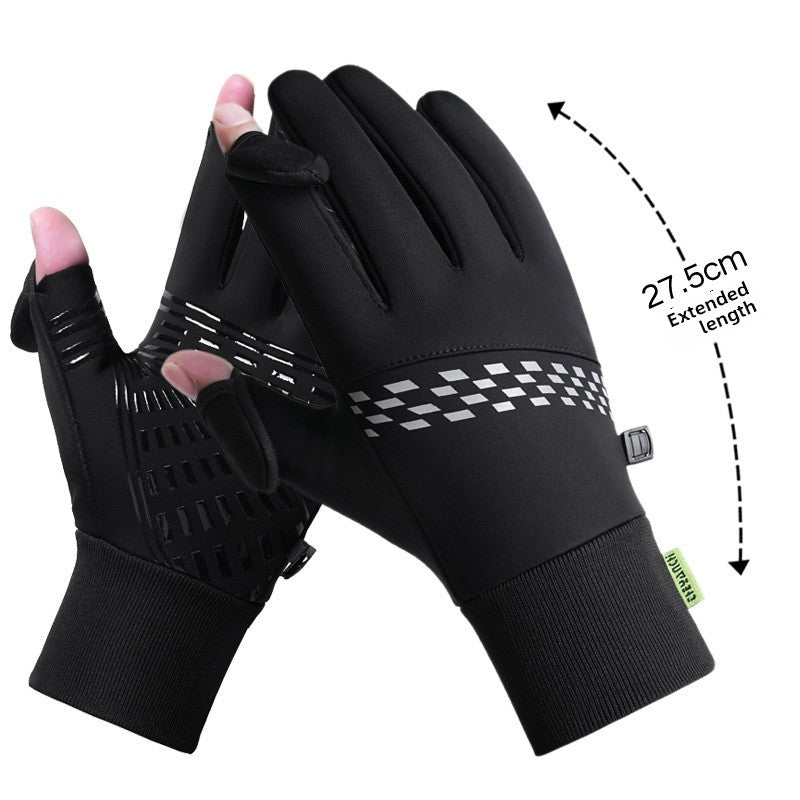 Winter Cycling Gloves for Men with Touch Screen and Windproof Design
