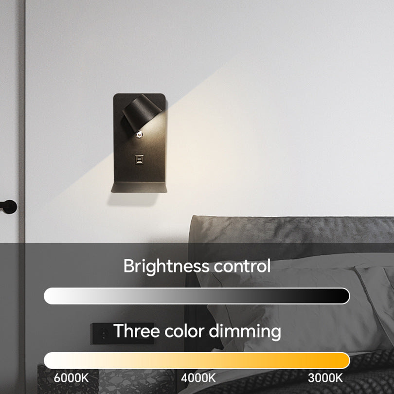 Touch Dimming LED Wall Lamp with 3-Color Light