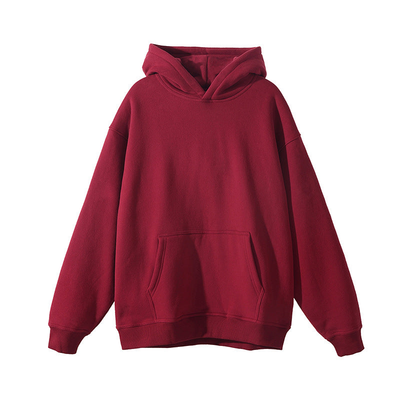 Thickened Hooded Sweatshirt Loose Fit Casual Pullover