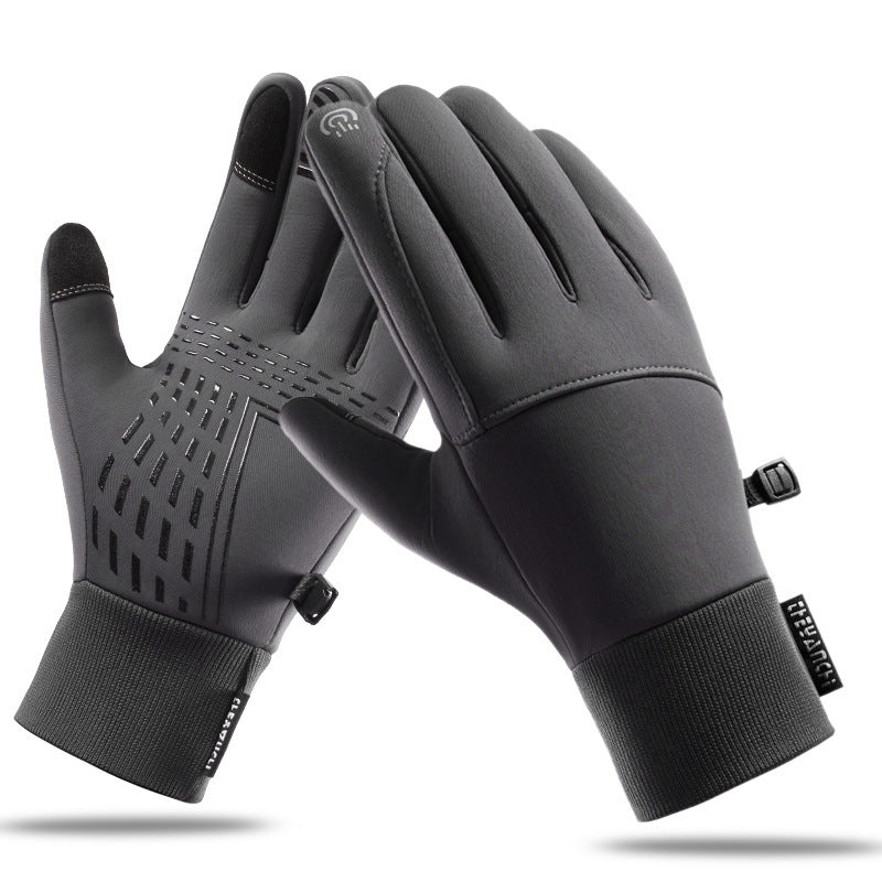 Winter Cycling Gloves for Men with Touch Screen and Windproof Design