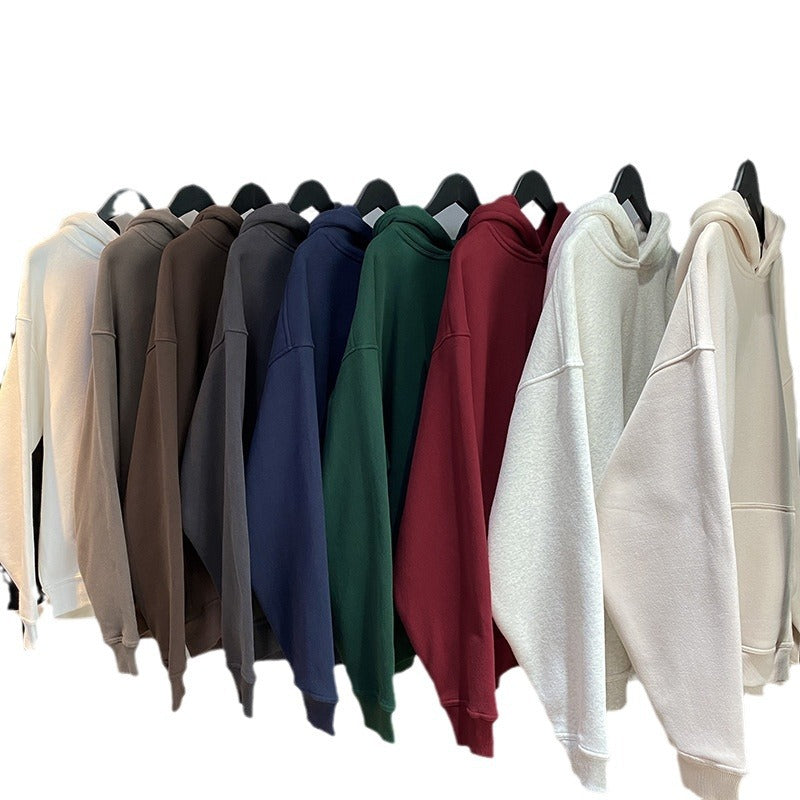 Thickened Hooded Sweatshirt Loose Fit Casual Pullover