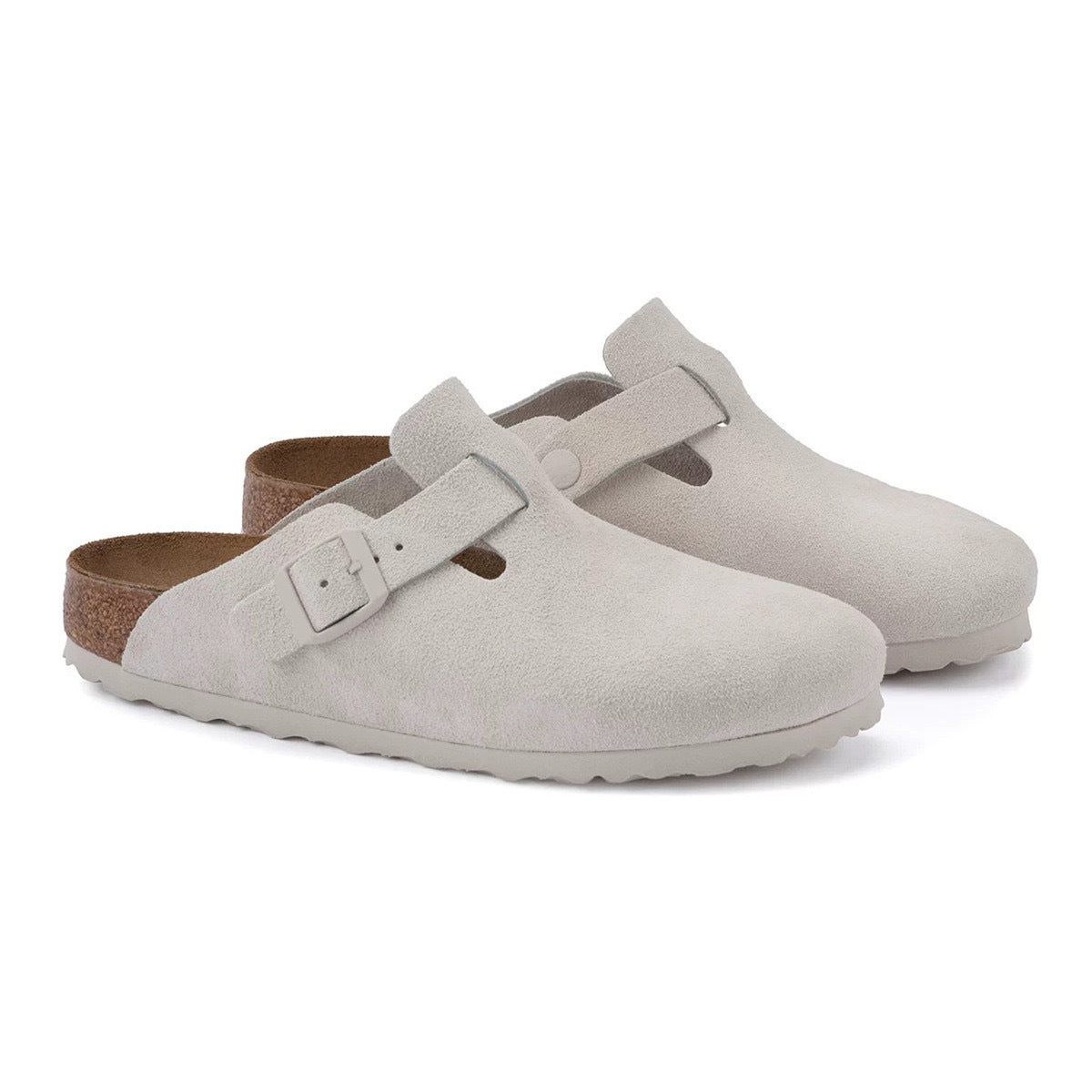 Unisex Leather Slippers with Cork Sole