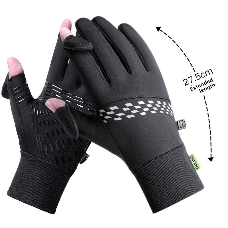 Winter Cycling Gloves for Men with Touch Screen and Windproof Design