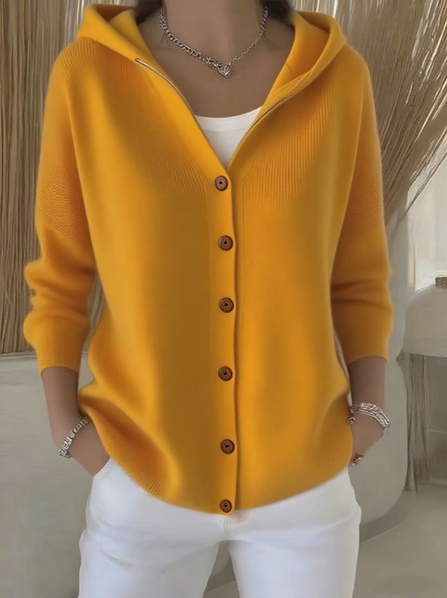 Women's Hooded Knit Cardigan