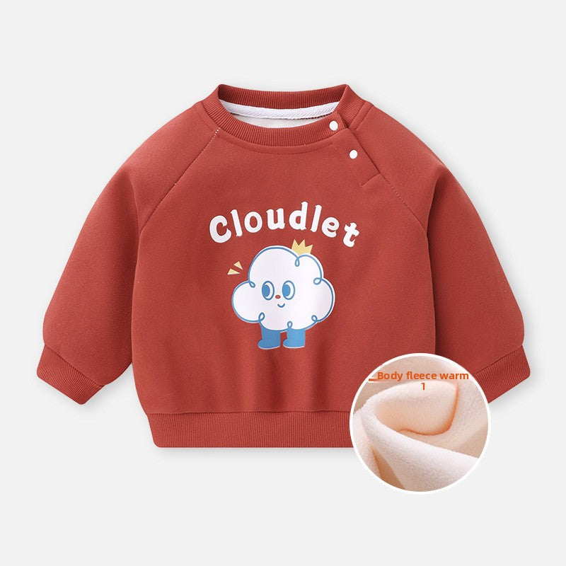 Children's Fleece-Lined Casual Sweatshirt