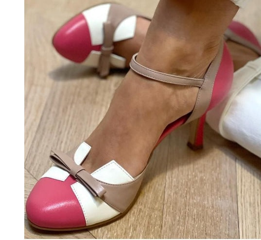 Fashion High-Heel Buckle Strap Sandals