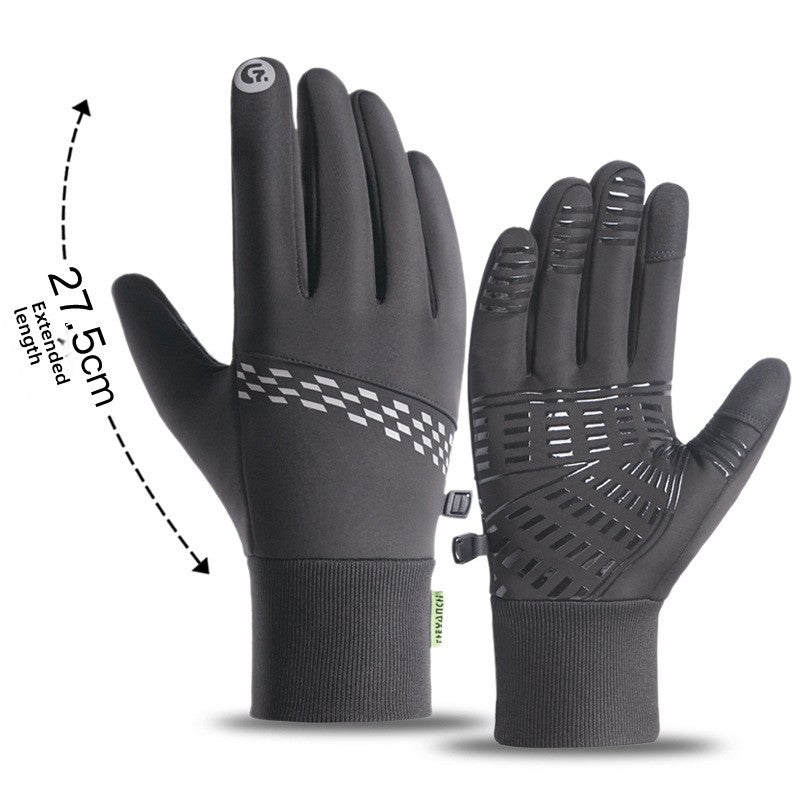 Winter Cycling Gloves for Men with Touch Screen and Windproof Design
