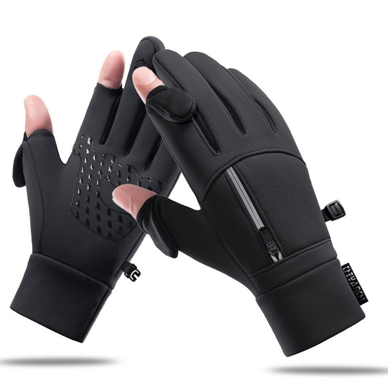 Winter Cycling Gloves for Men with Touch Screen and Windproof Design