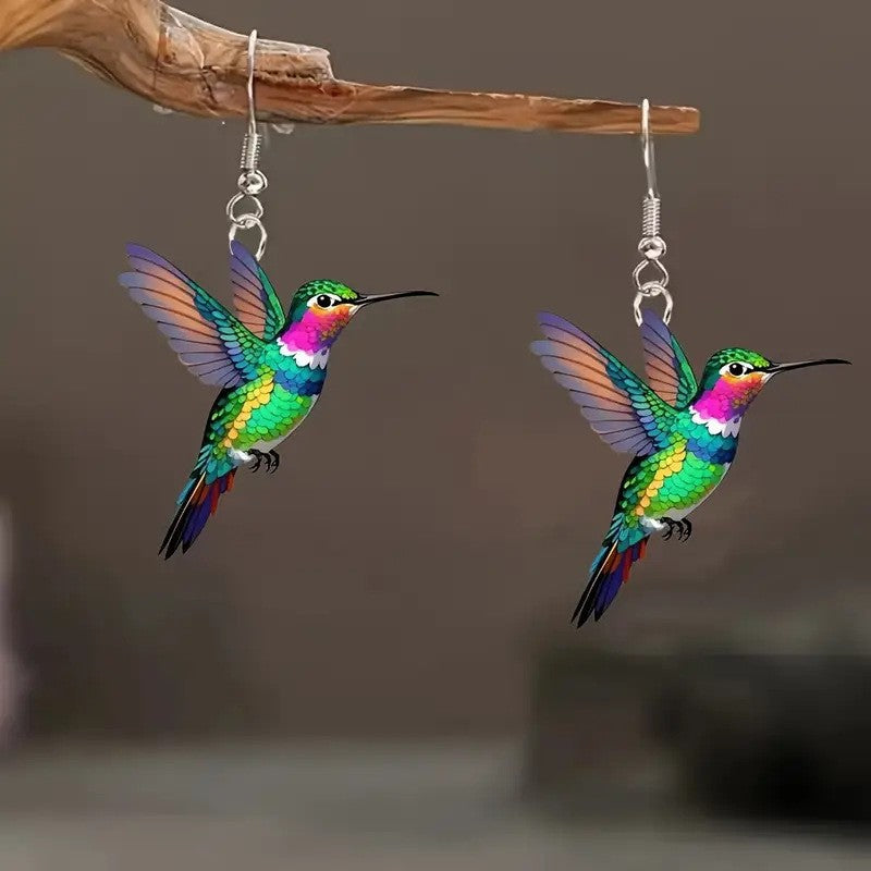 Colorful Bird Earrings