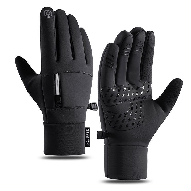 Winter Cycling Gloves for Men with Touch Screen and Windproof Design