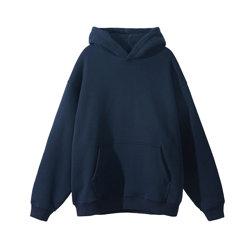 Thickened Hooded Sweatshirt Loose Fit Casual Pullover