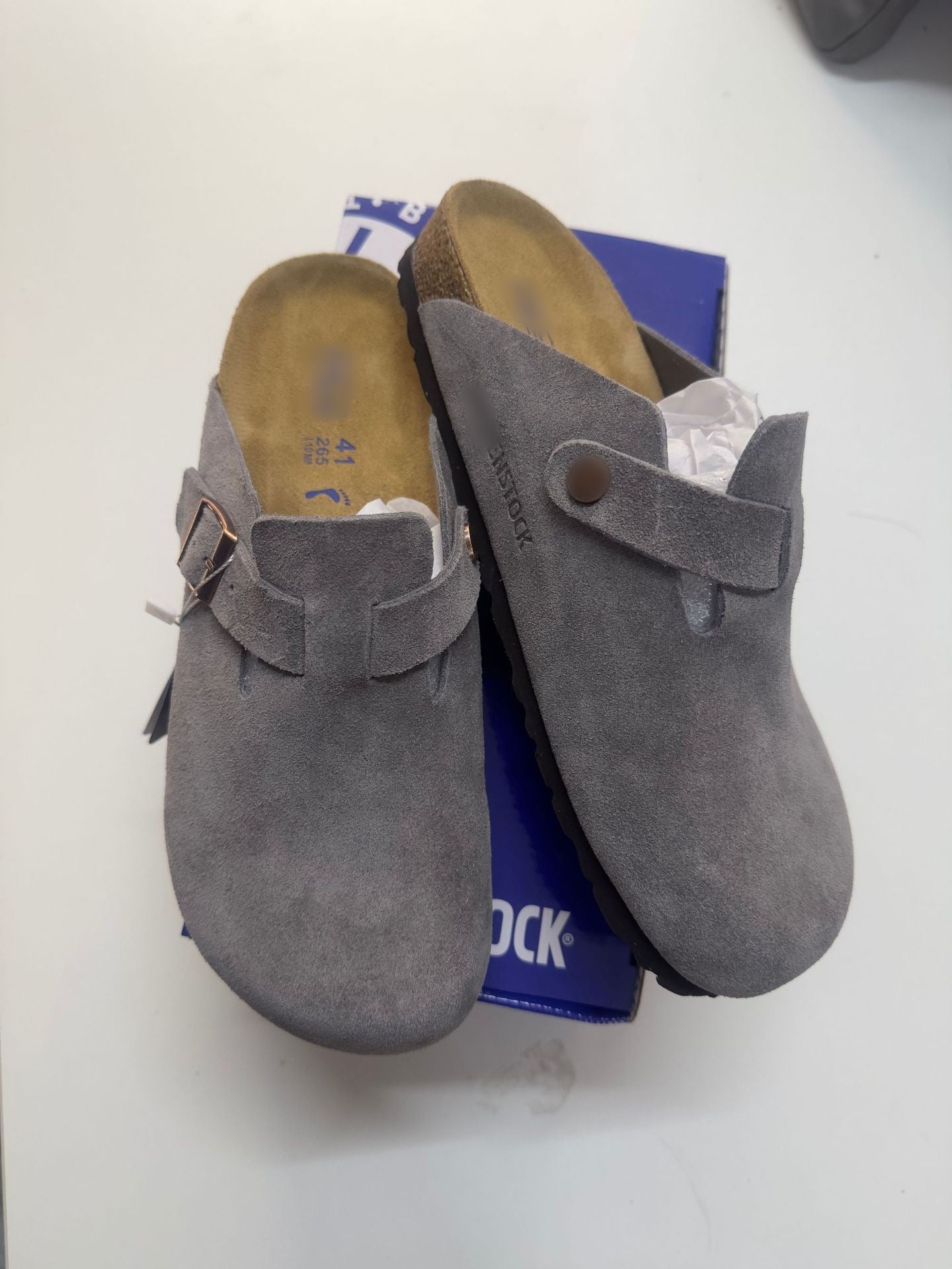 Unisex Leather Slippers with Cork Sole