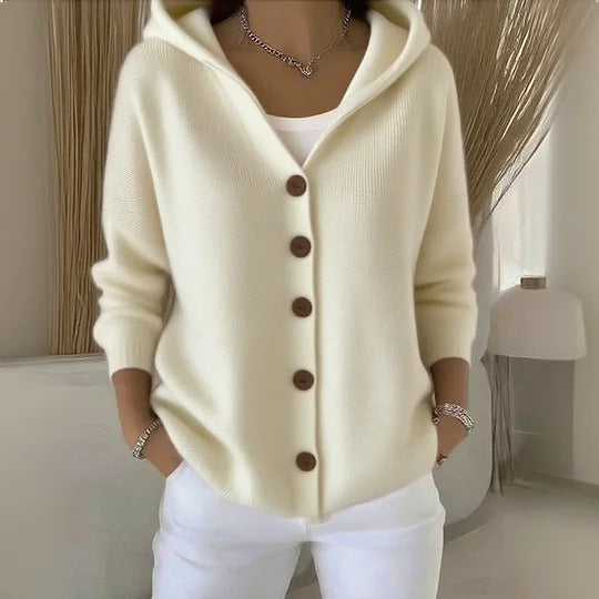 Women's Hooded Knit Cardigan