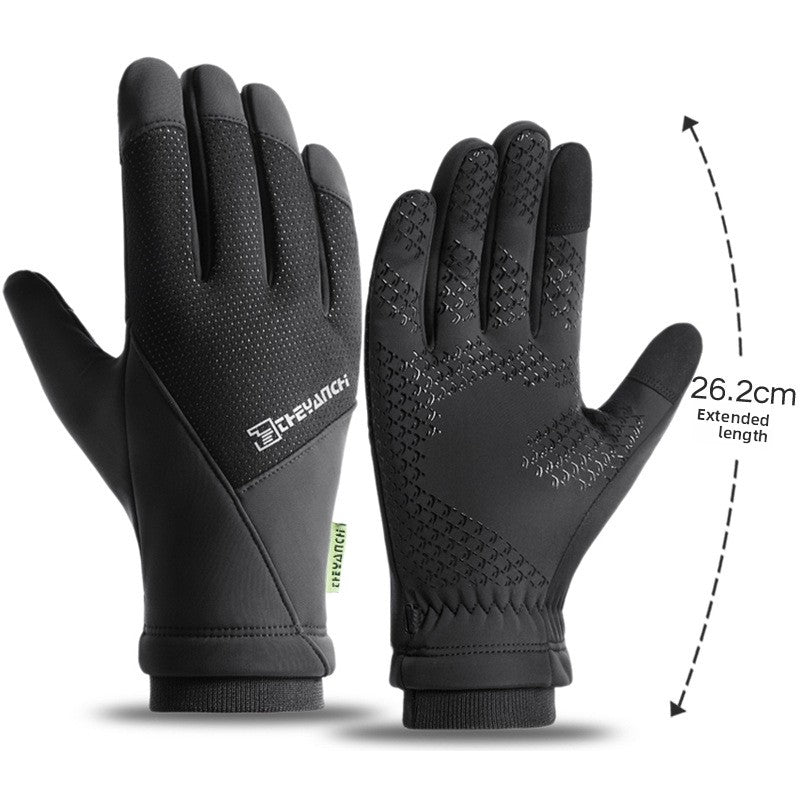 Winter Cycling Gloves for Men with Touch Screen and Windproof Design