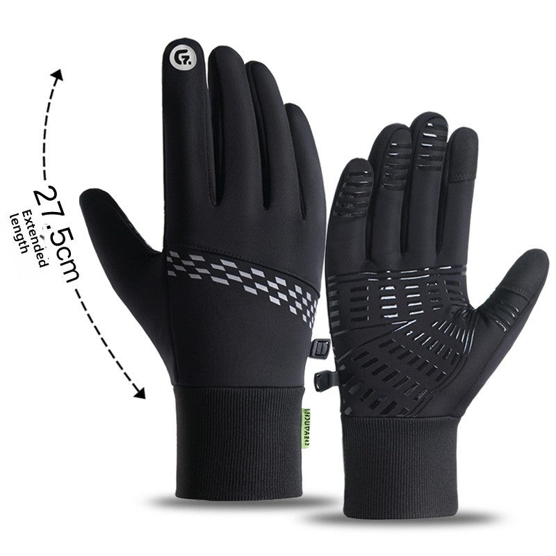 Winter Cycling Gloves for Men with Touch Screen and Windproof Design