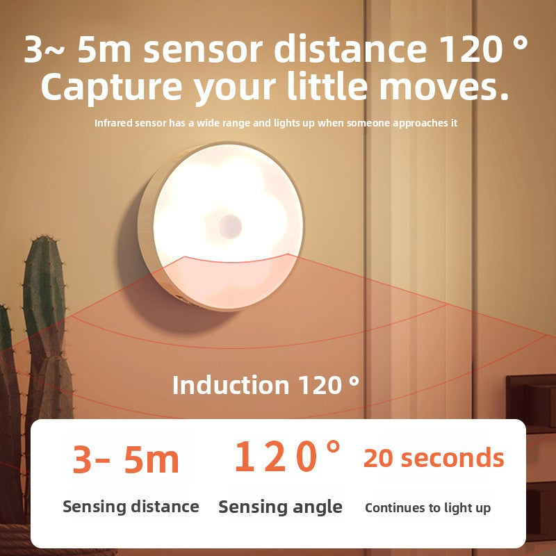 Wireless intelligent human body induction lamp