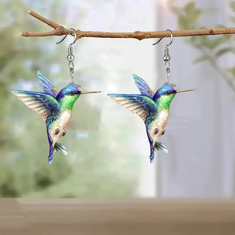 Colorful Bird Earrings