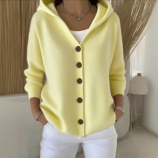Women's Hooded Knit Cardigan