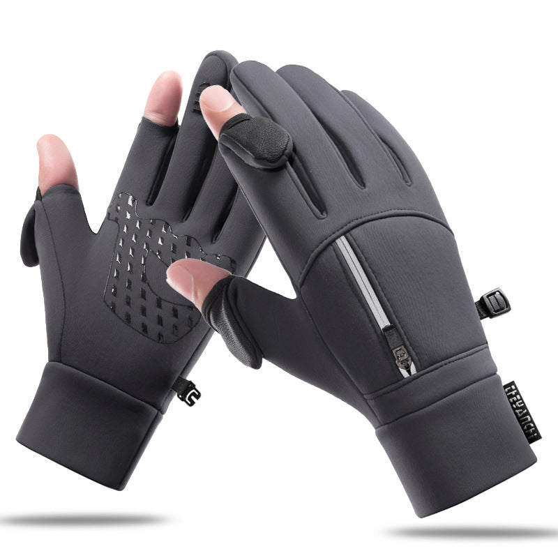 Winter Cycling Gloves for Men with Touch Screen and Windproof Design