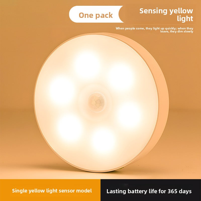 Wireless intelligent human body induction lamp