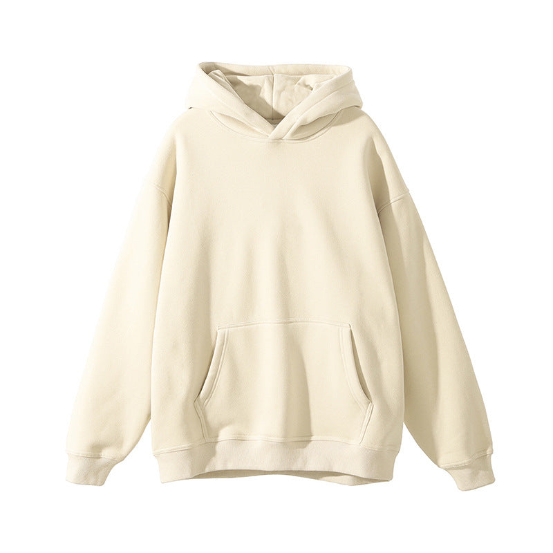 Thickened Hooded Sweatshirt Loose Fit Casual Pullover