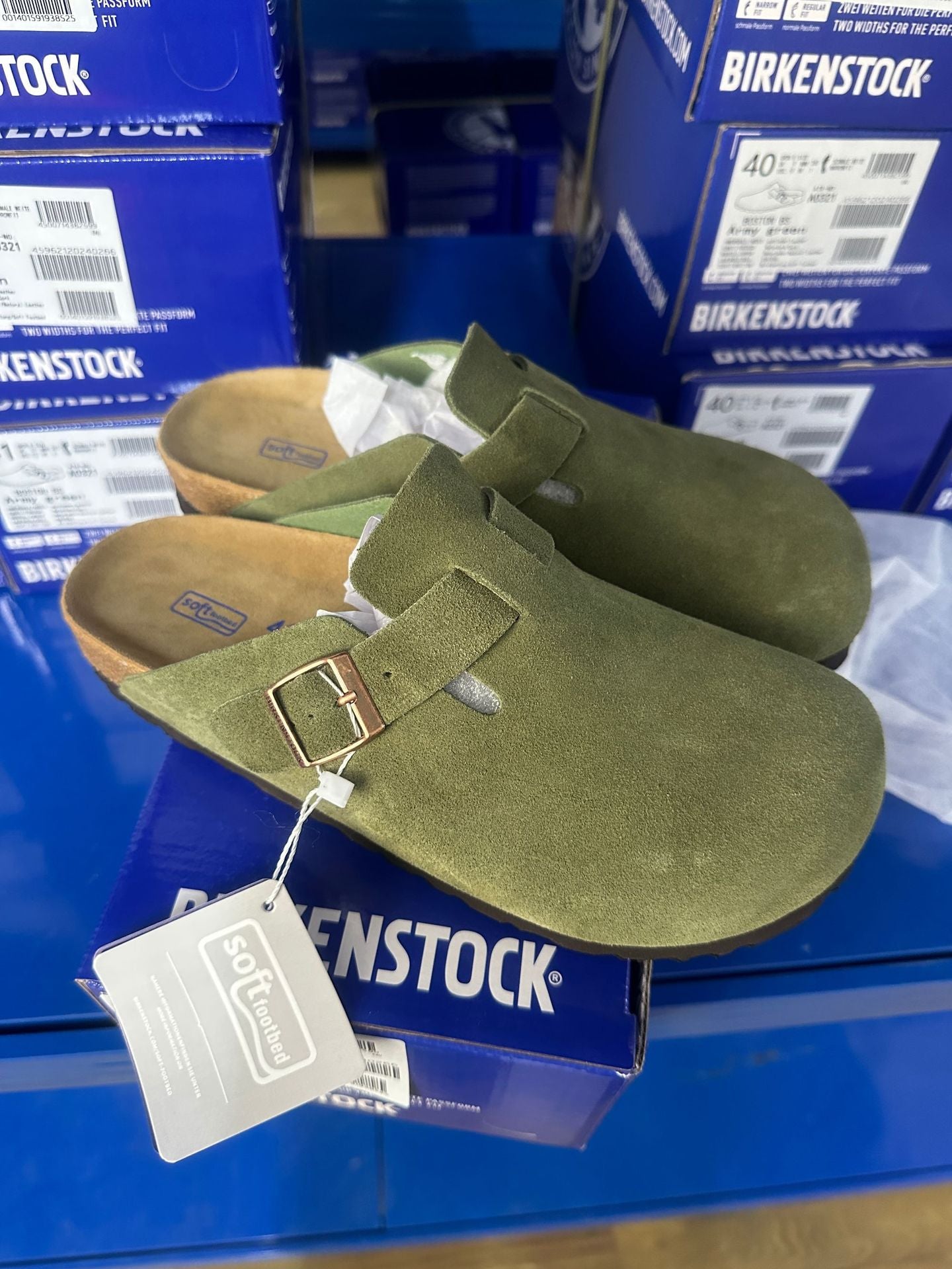Unisex Leather Slippers with Cork Sole
