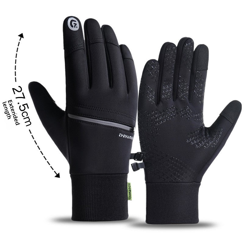 Winter Cycling Gloves for Men with Touch Screen and Windproof Design