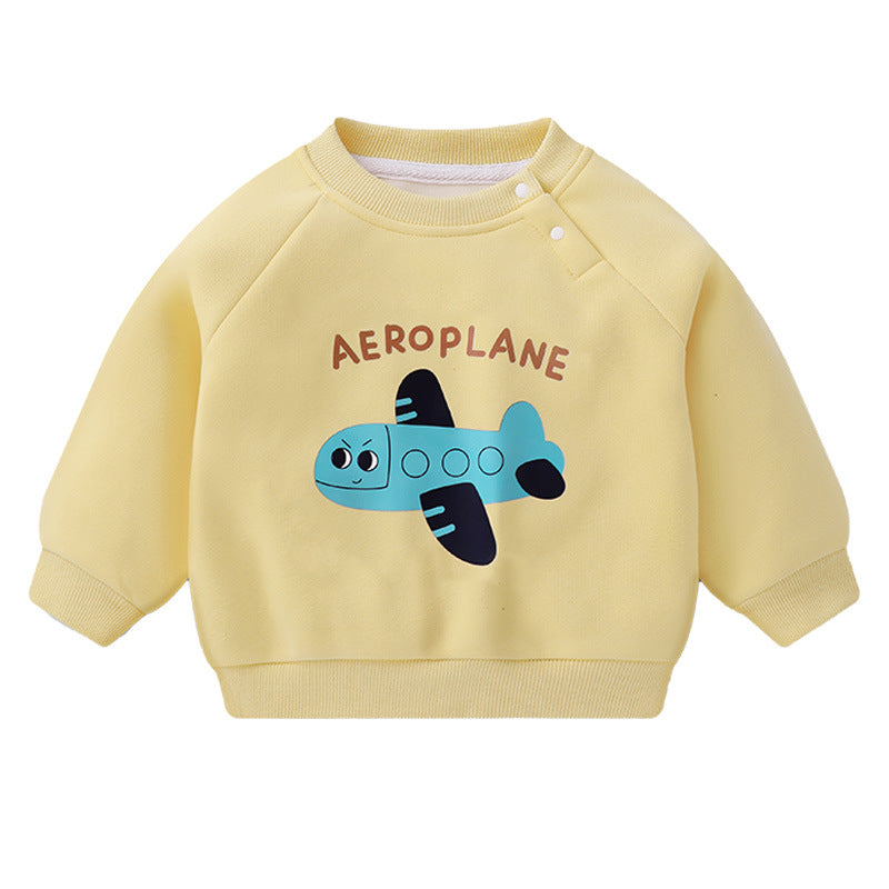 Children's Fleece-Lined Casual Sweatshirt