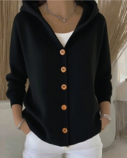 Women's Hooded Knit Cardigan