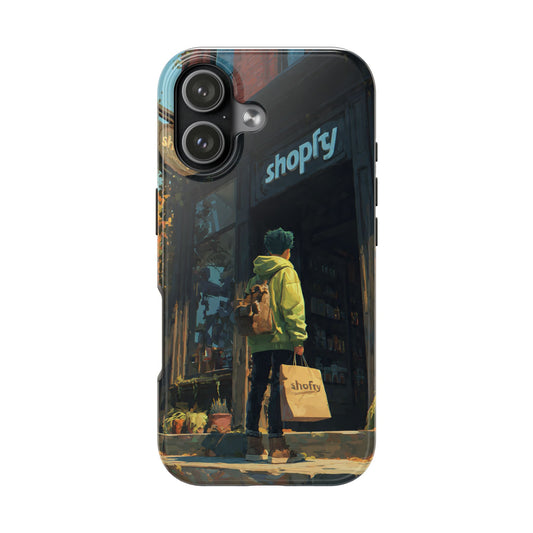 Artistic Tough Phone Case for Adventurers, Smartphone Protection Gift, Unique Design Case, Ideal for Holidays, Trendy Tech Accessory