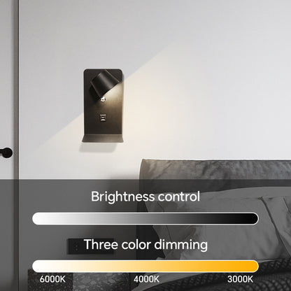 Touch Dimming LED Wall Lamp with 3-Color Light