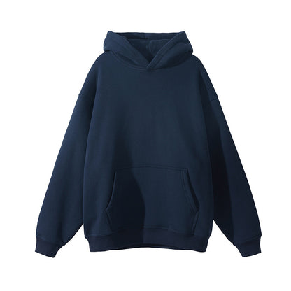 Thickened Hooded Sweatshirt Loose Fit Casual Pullover