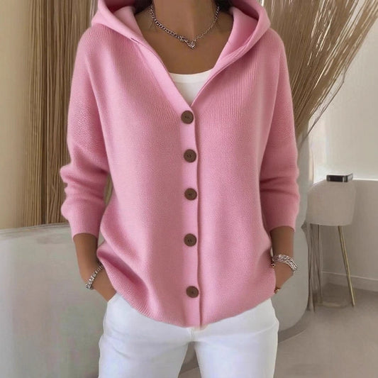 Women's Hooded Knit Cardigan