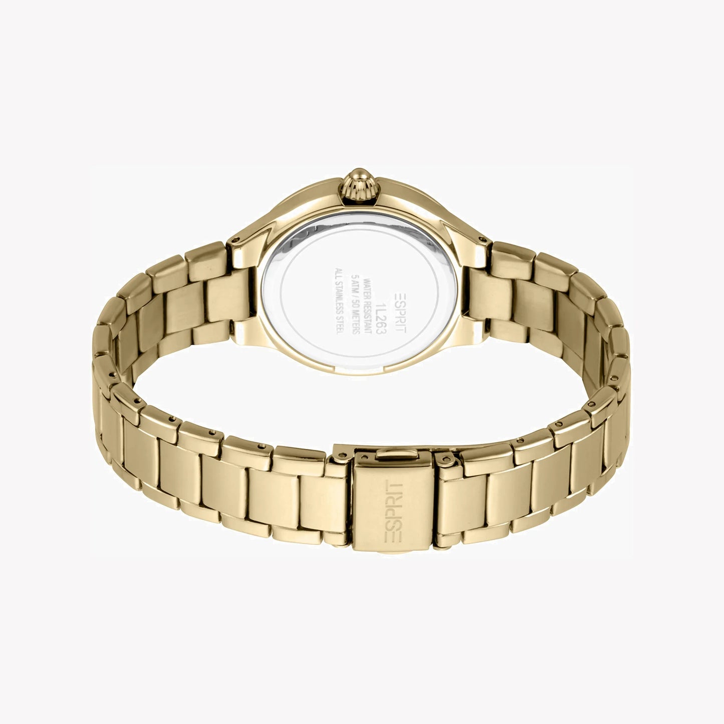 Esprit Women's Gold Stainless Steel Watch, Champagne Dial | ES1L263M0065
