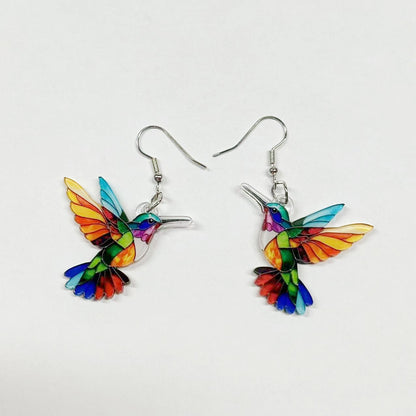 Colorful Bird Earrings