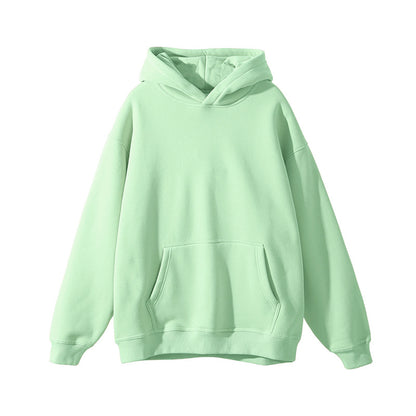 Thickened Hooded Sweatshirt Loose Fit Casual Pullover
