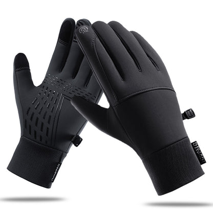 Winter Cycling Gloves for Men with Touch Screen and Windproof Design
