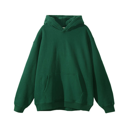 Thickened Hooded Sweatshirt Loose Fit Casual Pullover
