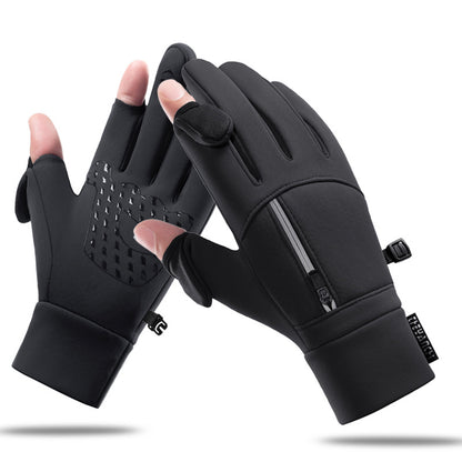 Winter Cycling Gloves for Men with Touch Screen and Windproof Design