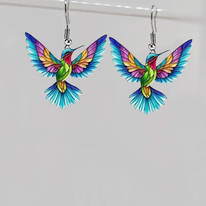 Colorful Bird Earrings