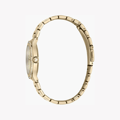 Esprit Women's Gold Stainless Steel Watch, Champagne Dial | ES1L263M0065